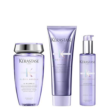 Kérastase, Blond Absolu, Pflegeroutine mit Shampoo, Haarspülung und Serum für blondiertes, gesträhntes oder natürlich blondes Haar, Mit Hyaluronsäure im Sale